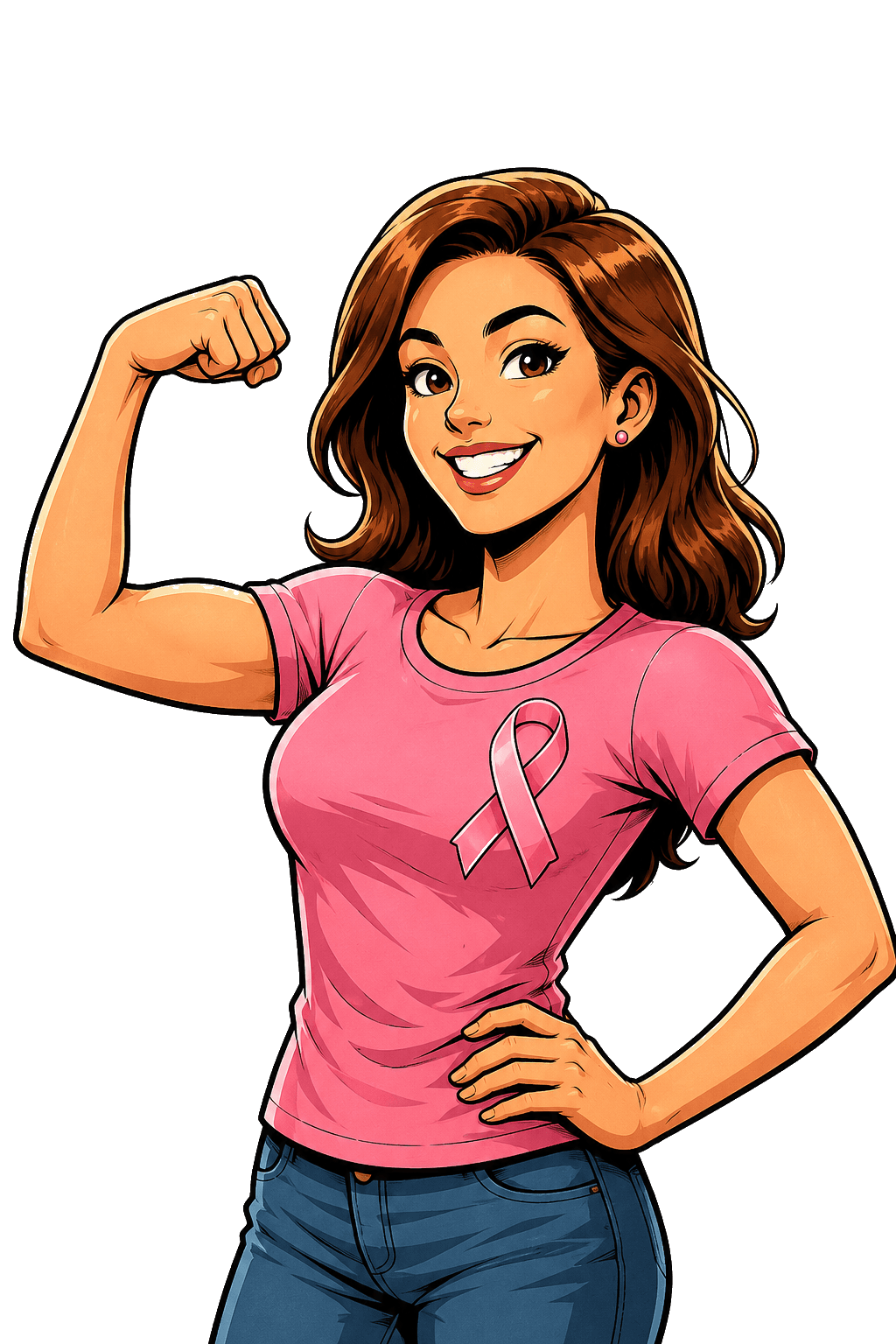 Breast Cancer Awareness Illustration