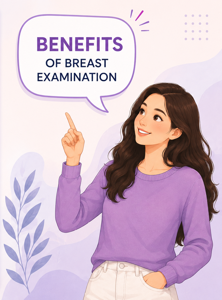 Benefits of Breast Examination Illustration
