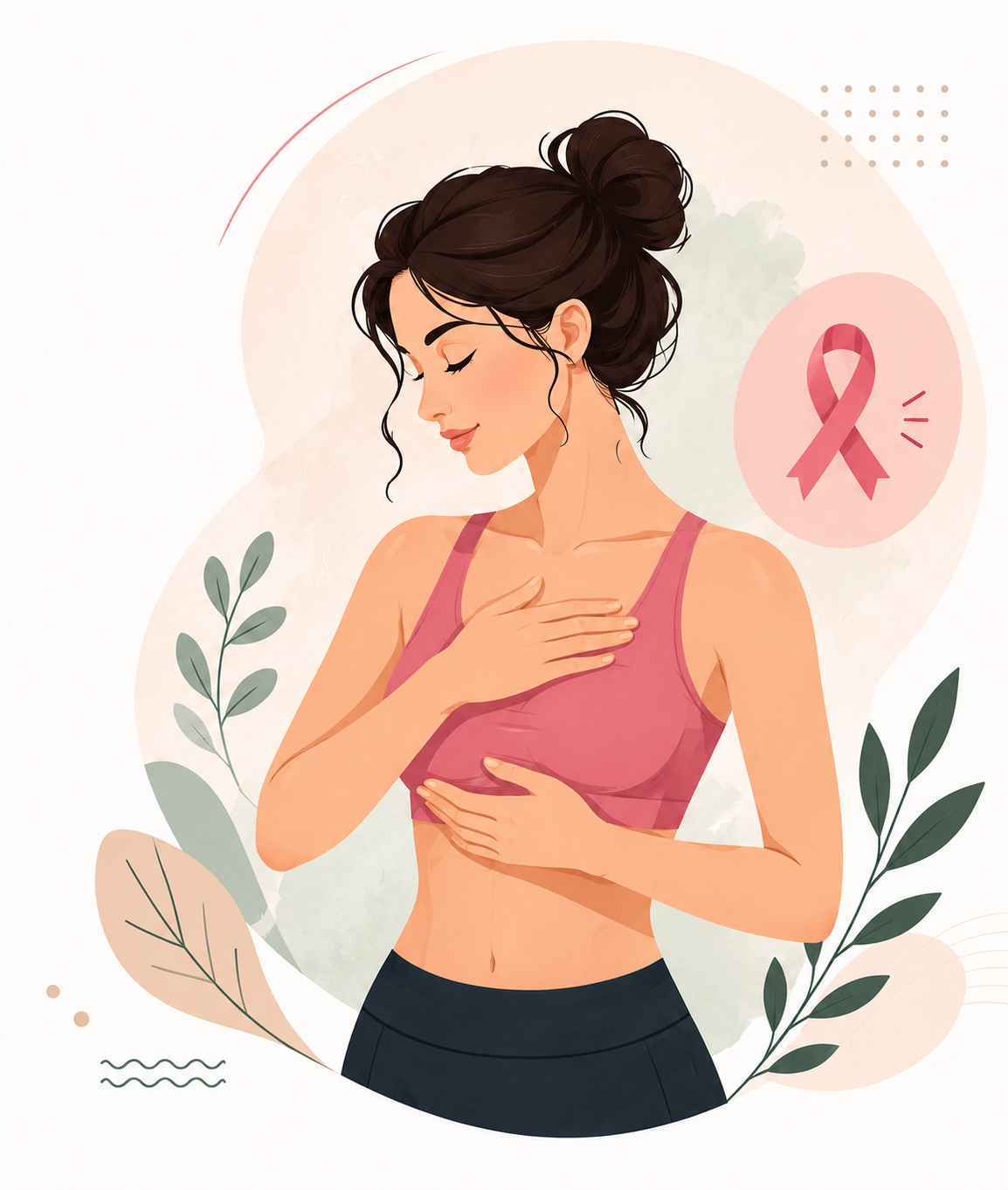 Breast Cancer Risk Factor Illustration